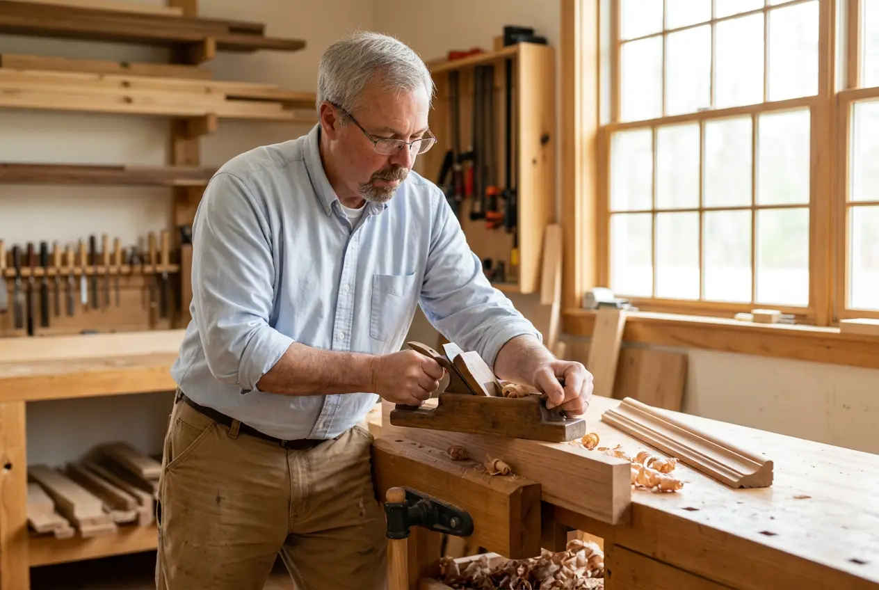 Shaping custom molding with a hand plane